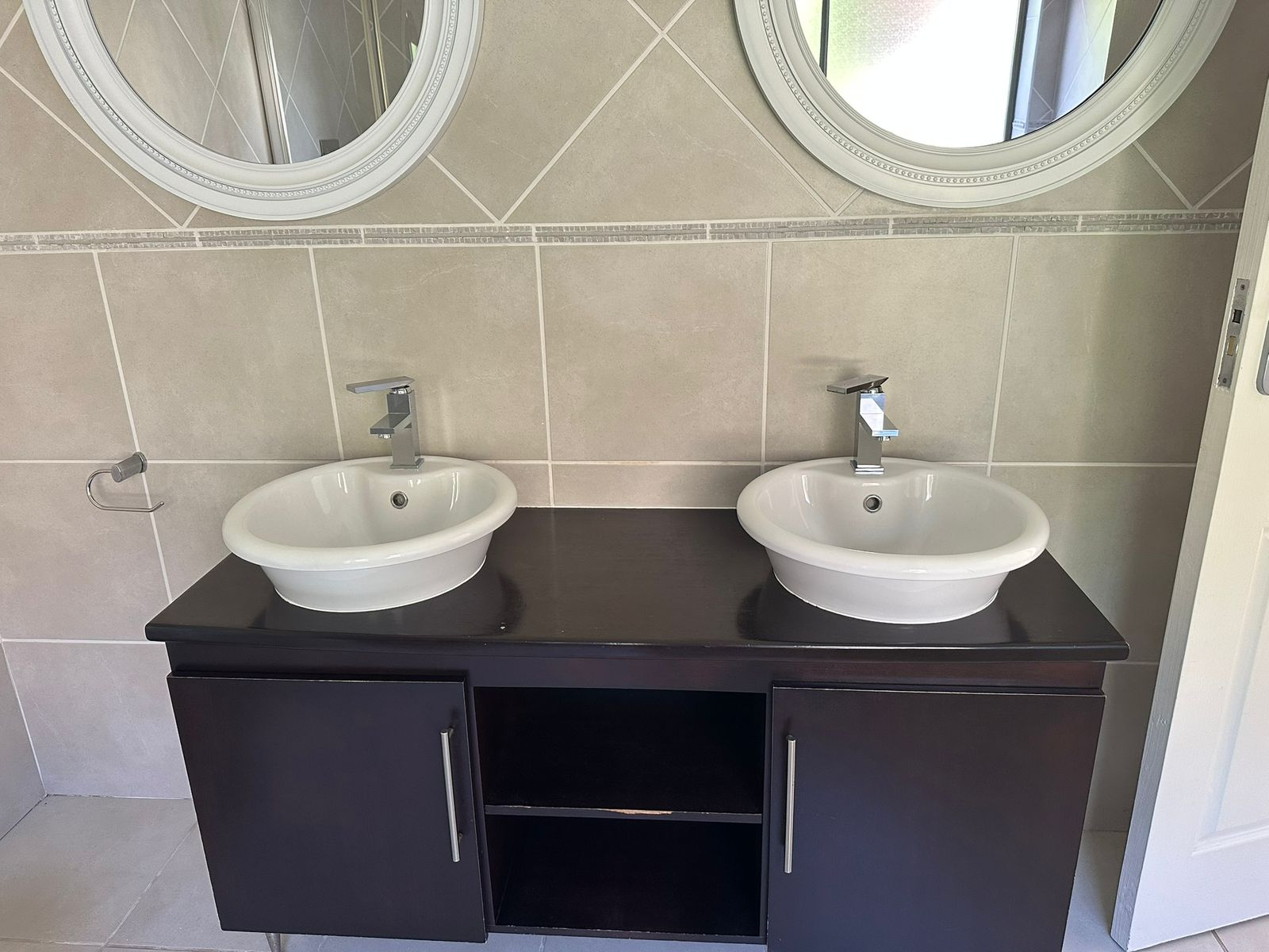 Bathroom vanity before renovation