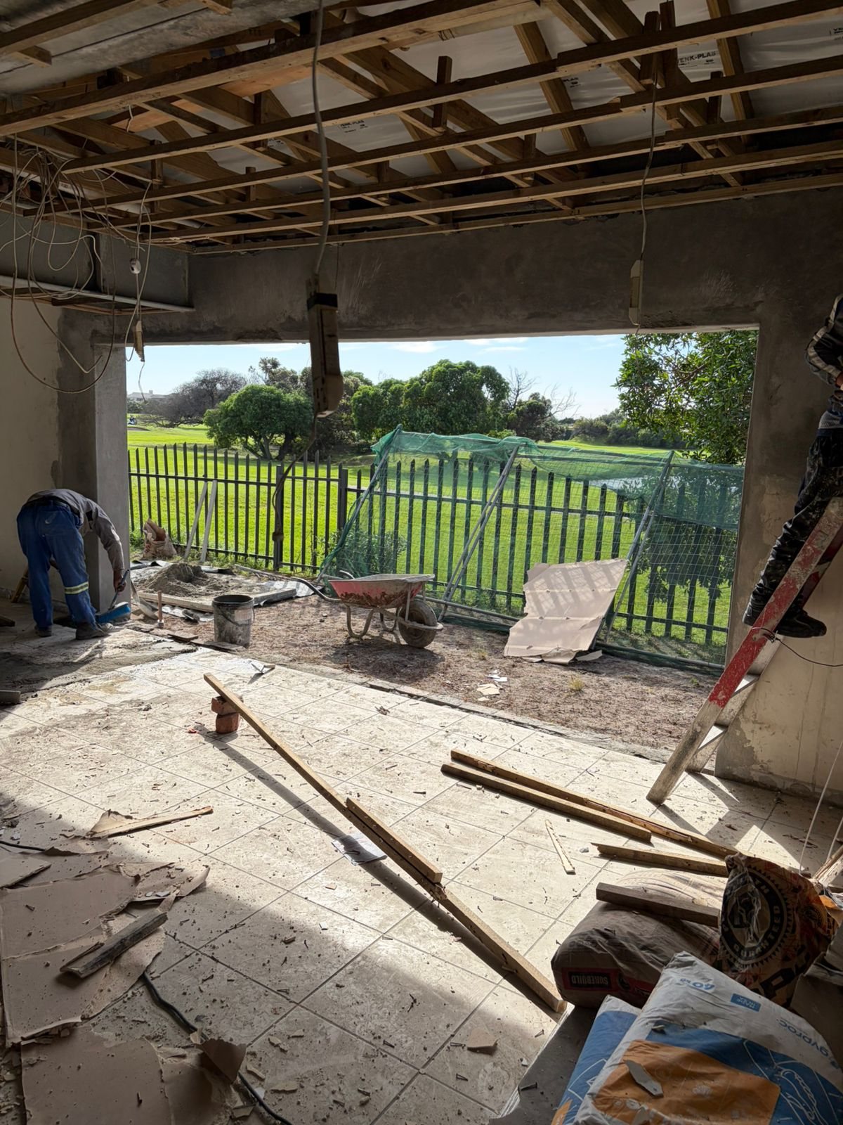 Site preparation and building works
